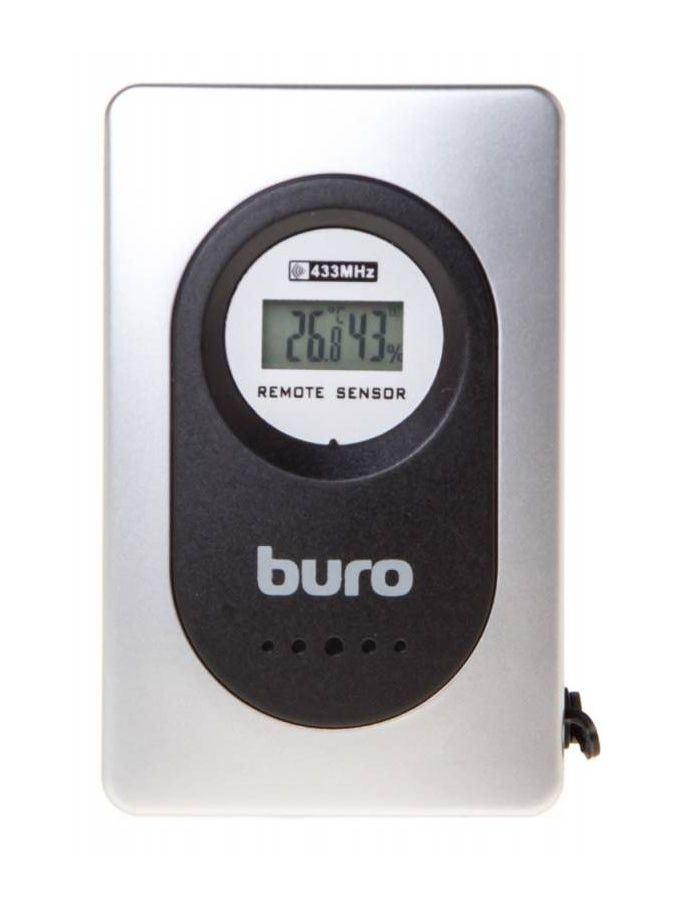 Метеостанция Buro H103G серебристый/черный цифровая метеостанция buro bu wsh114 light серебристый