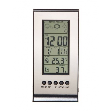 Метеостанция Buro H106AB серебристый - фото 1