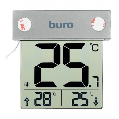 Термометр Buro P-6041 серебристый - фото 1