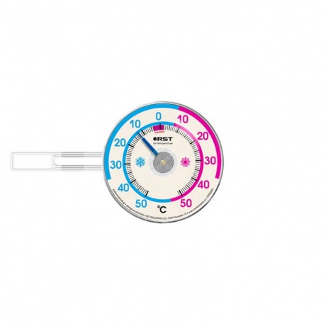 Термометр оконный RST биметаллический на липучках 02097 - фото 1