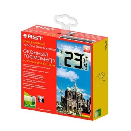 Оконный термометр RST на солнечной батарее 01377 - фото 4