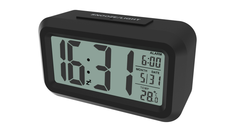 Метеостанция Ritmix CAT-100 Black часы будильник, термометр, подсветка экрана, датчик освещения