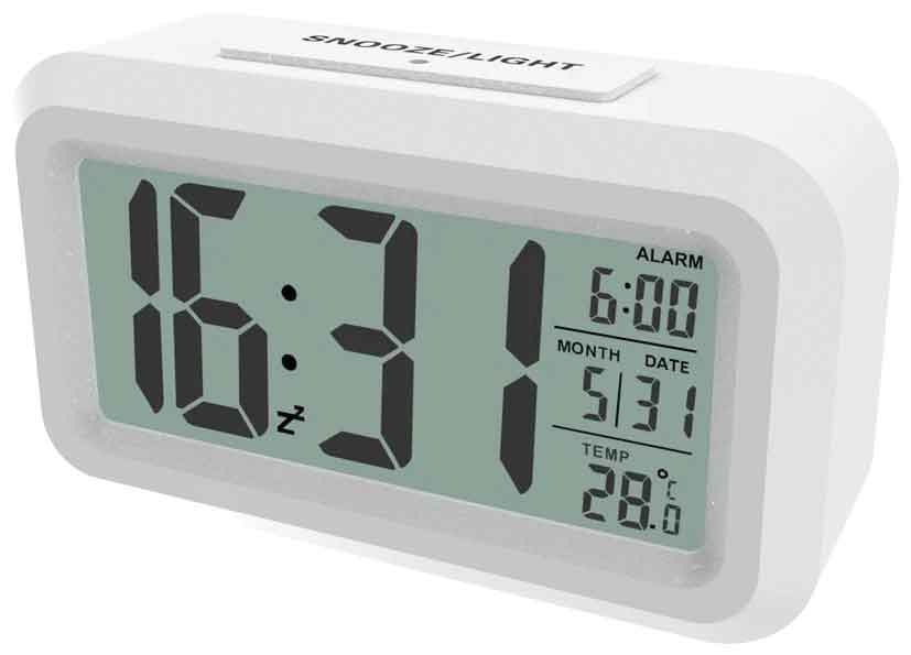 Метеостанция Ritmix CAT-100 White часы будильник, термометр, подсветка экрана, датчик освещения