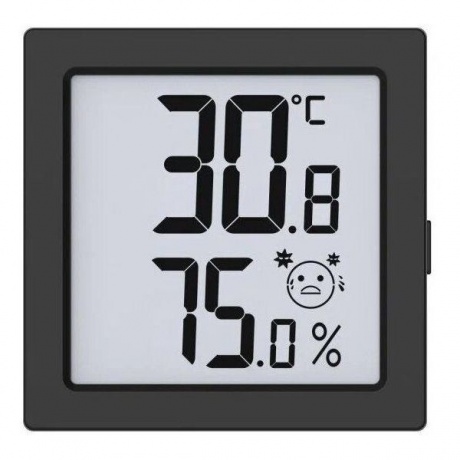 Термогигрометр BALDR B0387TH-BLACK цифровой с внешним датчиком, черный - фото 2