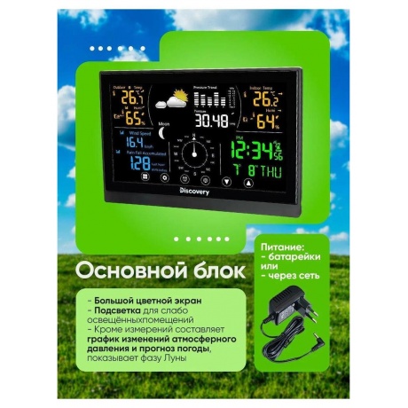 Метеостанция Levenhuk Discovery Report WA60 - фото 18