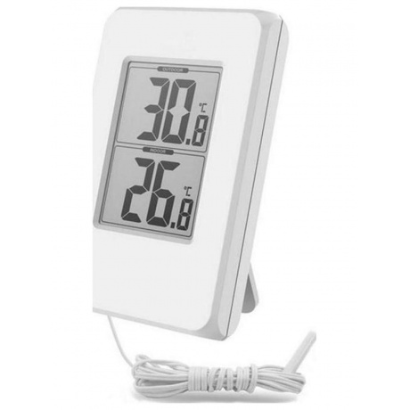 BALDR E0108T2C-WHITE цифровой термометр с проводным датчиком температуры белый 730₽