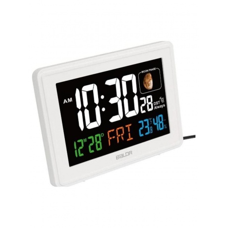 BALDR B0359STHR-WHITE часы с функцией термометра, белый - фото 4