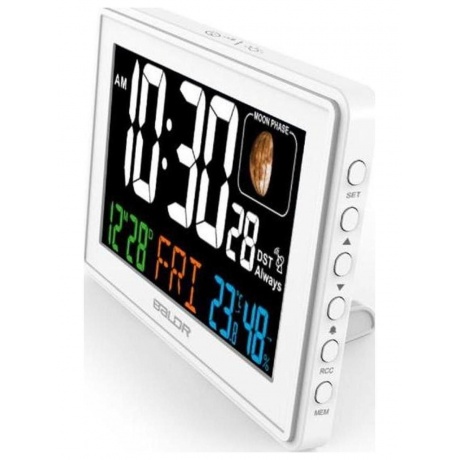 BALDR B0359STHR-WHITE часы с функцией термометра, белый - фото 5