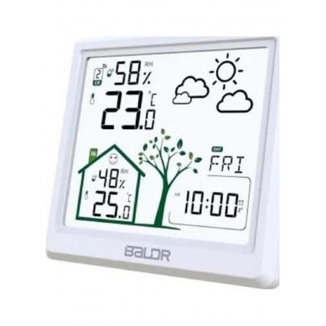 BALDR B0389WST2H2-WHITE беспроводная метеостанция, белый - фото 1