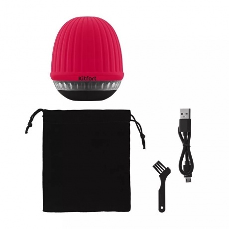 Машинка для удаления катышков Kitfort КТ-4092-1 черно-малиновый - фото 4