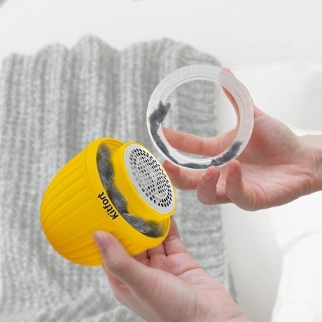 Машинка для удаления катышков Kitfort КТ-4092-3 черно-желтый - фото 8