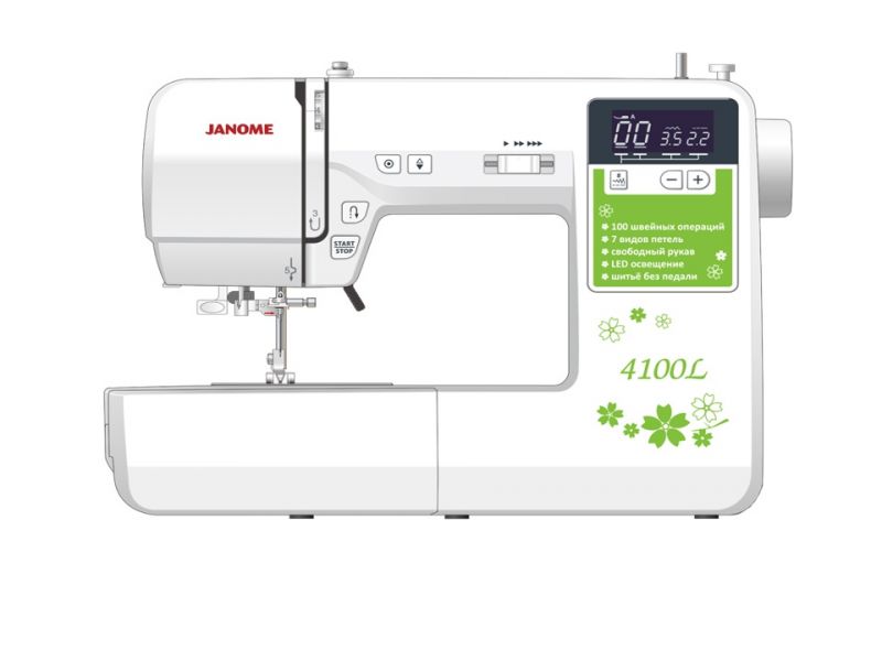 Швейная машина Janome 4100L белый швейная машина janome 1030 mx белый цветы