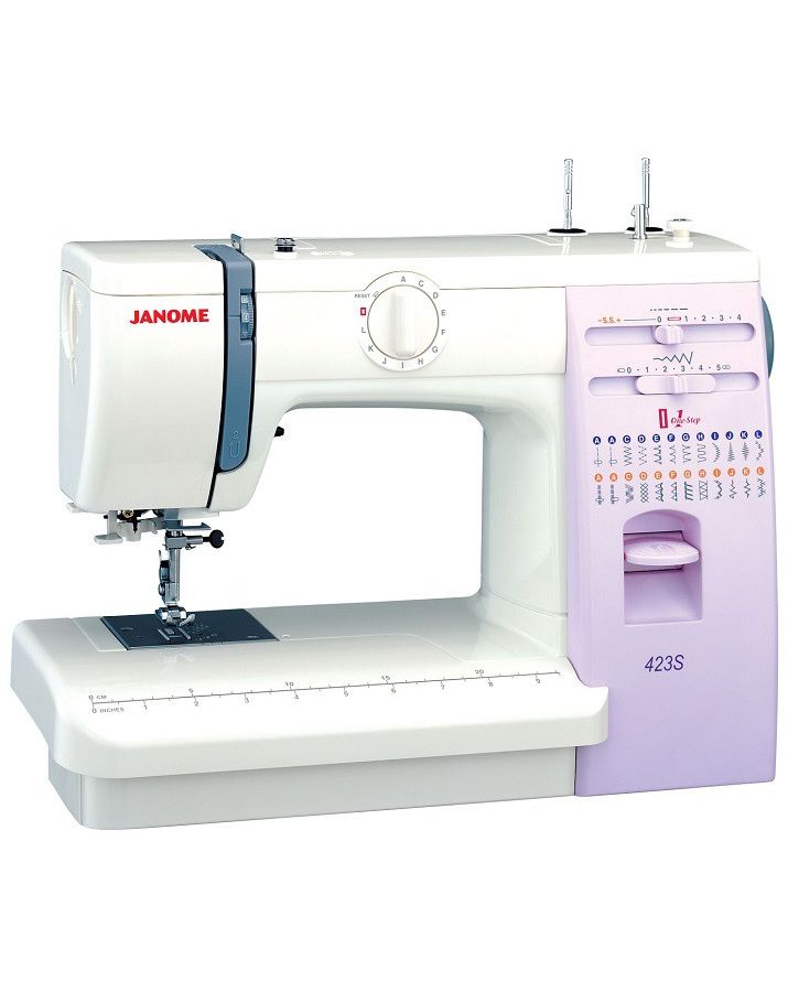 Швейная машина Janome 423S / 5522 белый цена и фото