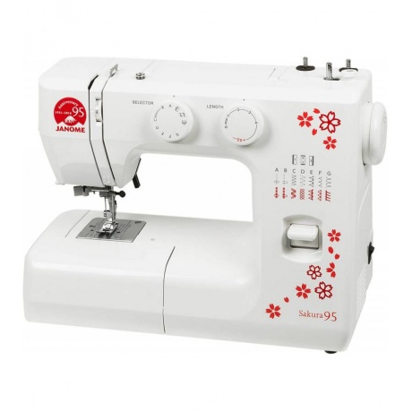 Швейная машина Janome Sakura 95 белый/цветы - фото 3