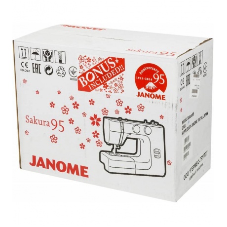 Швейная машина Janome Sakura 95 белый/цветы - фото 6