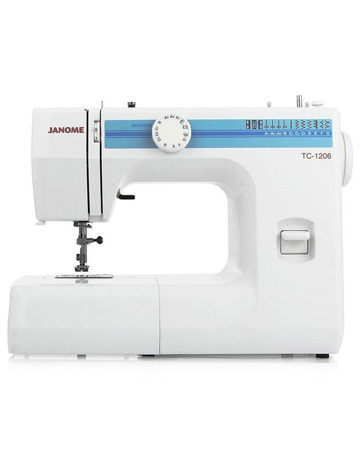 Швейная машина Janome TC-1206 белый швейная машина janome 2030dc 45 вт 30 операций автомат белая