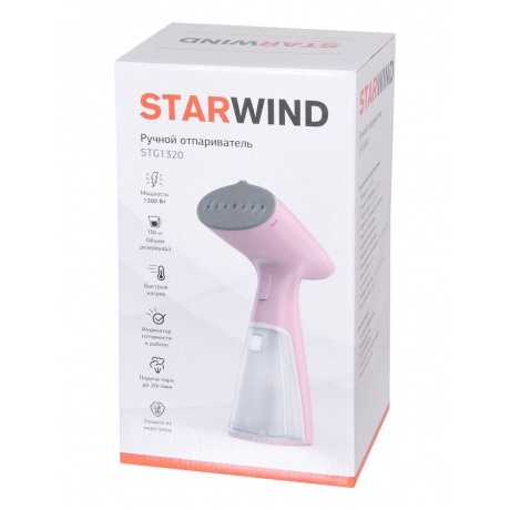 Отпариватель ручной Starwind STG1320 1200Вт розовый - фото 10
