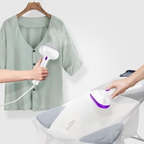 Отпариватель ручной Kitfort КТ-998-1 бело-фиолетовый - фото 2