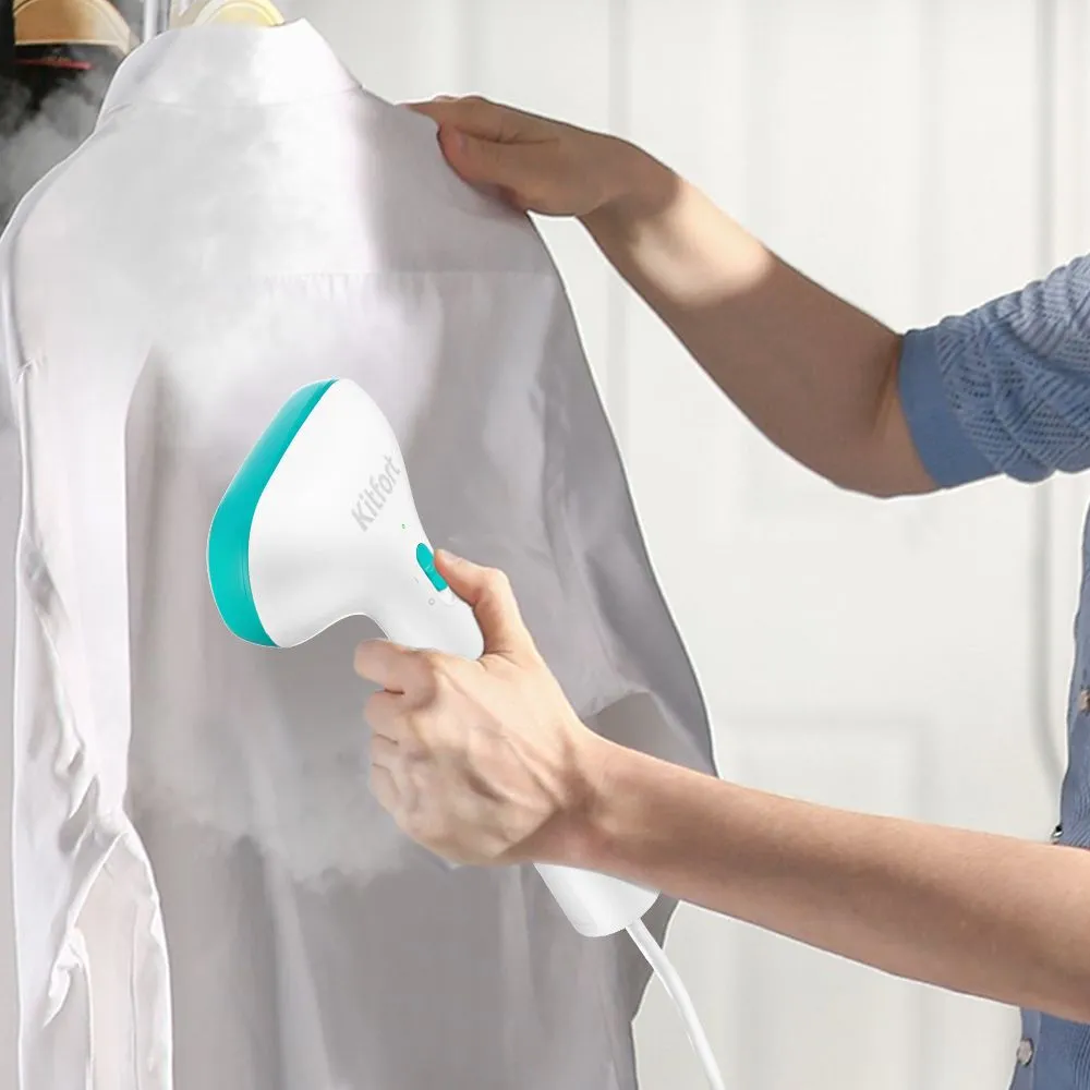 Отпариватель ручной Kitfort КТ-998-3 бело-бирюзовый - фото 3