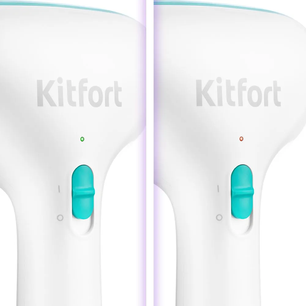 Отпариватель ручной Kitfort КТ-998-3 бело-бирюзовый - фото 4