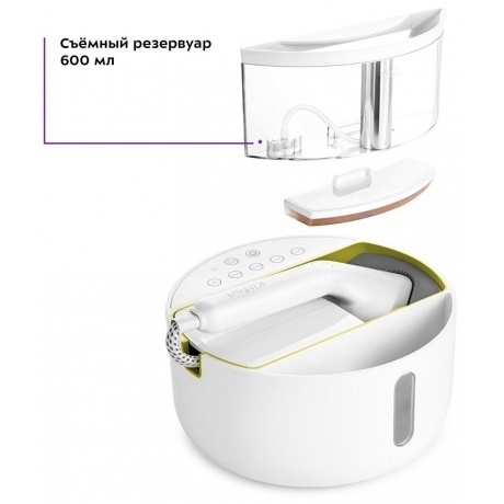 Отпариватель ручной Kitfort КТ-9110-2 бело-салатовый - фото 6