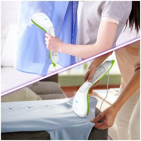 Отпариватель ручной Kitfort КТ-9117-2 бело-салатовый - фото 7