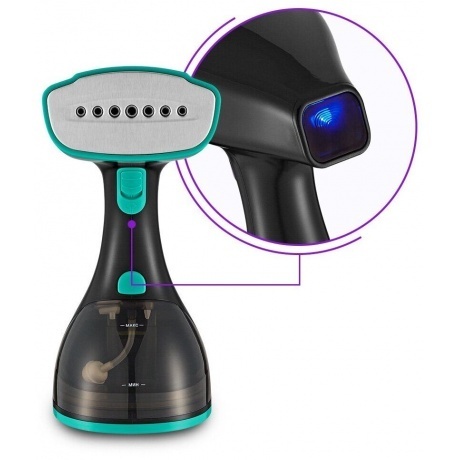 Отпариватель ручной Kitfort КТ-9121-3 черно-бирюзовый - фото 2