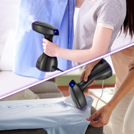 Отпариватель ручной Kitfort КТ-9121-1 черно-фиолетовый - фото 6