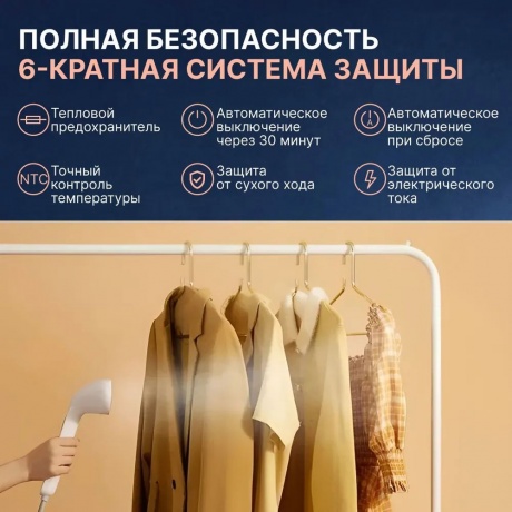 Отпариватель Mijia Supercharged Garment Steamer (ZYGTJ01KL) - фото 4