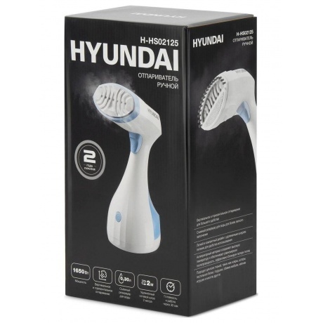 Отпариватель ручной Hyundai H-HS02125 1650Вт белый/голубой - фото 14