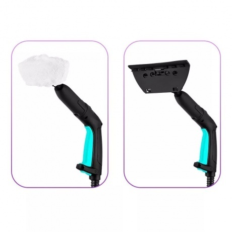 Пароочиститель Kitfort КТ-9137-2 черно-зеленый - фото 5