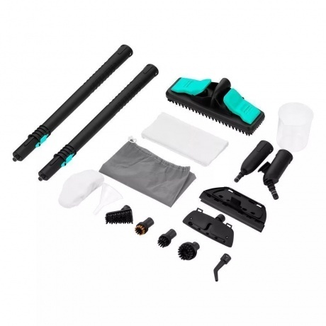 Пароочиститель Kitfort КТ-9137-2 черно-зеленый - фото 7