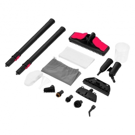 Пароочиститель Kitfort КТ-9137-1 черно-малиновый - фото 7