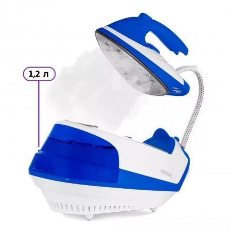 Паровая станция Kitfort КТ-9135-3 бело-синий - фото 3