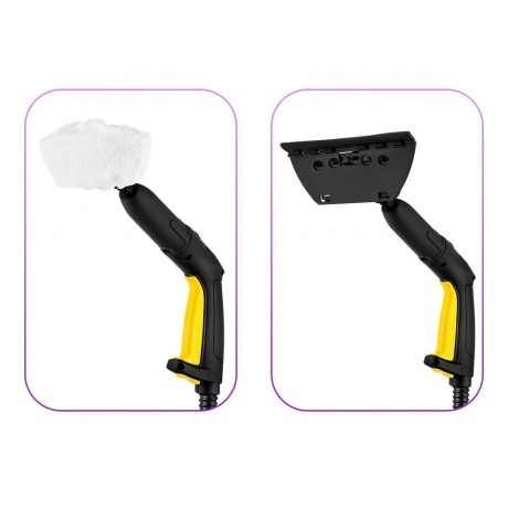 Пароочиститель Kitfort КТ-9137-3 черно-желтый - фото 5