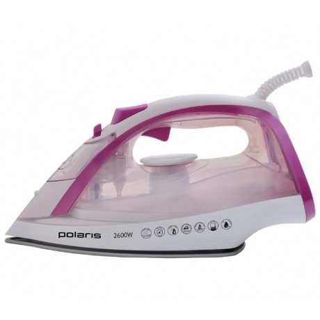 Утюг Polaris PIR 2668AK белый/ розовый - фото 2
