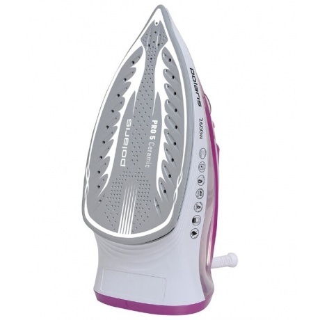 Утюг Polaris PIR 2668AK белый/ розовый - фото 3