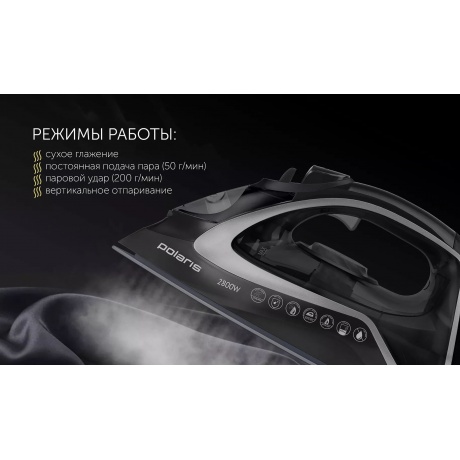 Утюг Polaris PIR 2821AK Black - фото 7