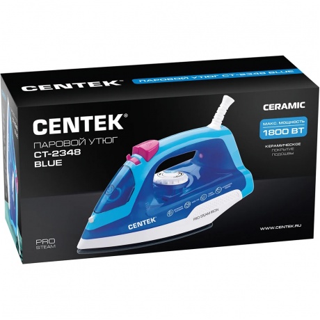 Утюг Centek CT-2348 Blue - фото 7
