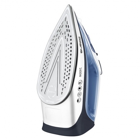 Утюг Polaris PIR 2483K белый/синий - фото 3