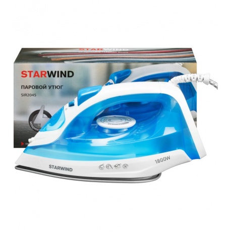 Утюг Starwind SIR2045 1800Вт голубой/белый - фото 5