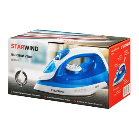 Утюг Starwind SIR2045 1800Вт голубой/белый - фото 6