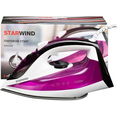 Утюг Starwind SIR2433 2400Вт фиолетовый/белый - фото 4