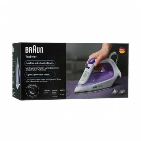 Утюг Braun SI1080VI 2000Вт фиолетовый/белый - фото 13