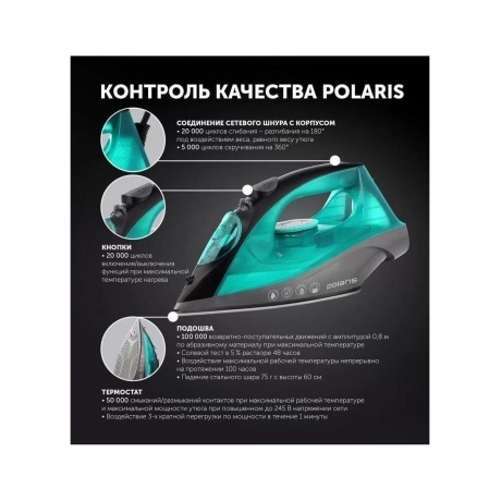 Утюг  PIR 2430K Аквамарин - фото 8