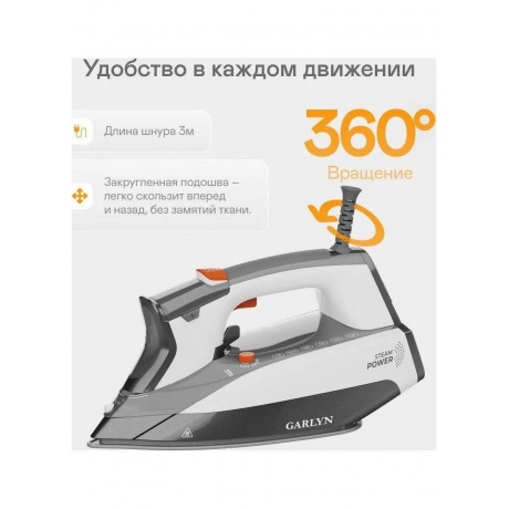 Утюг GARLYN GT-250 - фото 16
