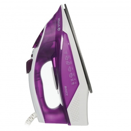 Утюг Vitek VT-8308 2200Вт фиолетовый/белый - фото 14