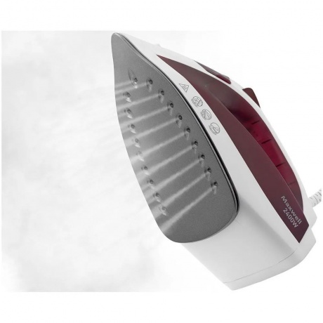 Утюг Maxwell MW-3006 2400Вт белый/бордовый - фото 5
