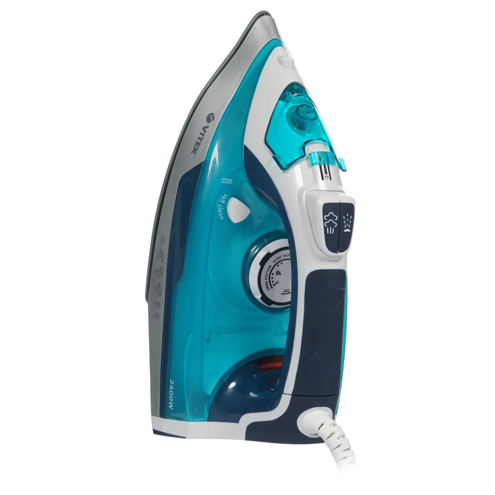 Утюг Vitek 1266-VT-02 2400Вт бирюзовый/белый - фото 11
