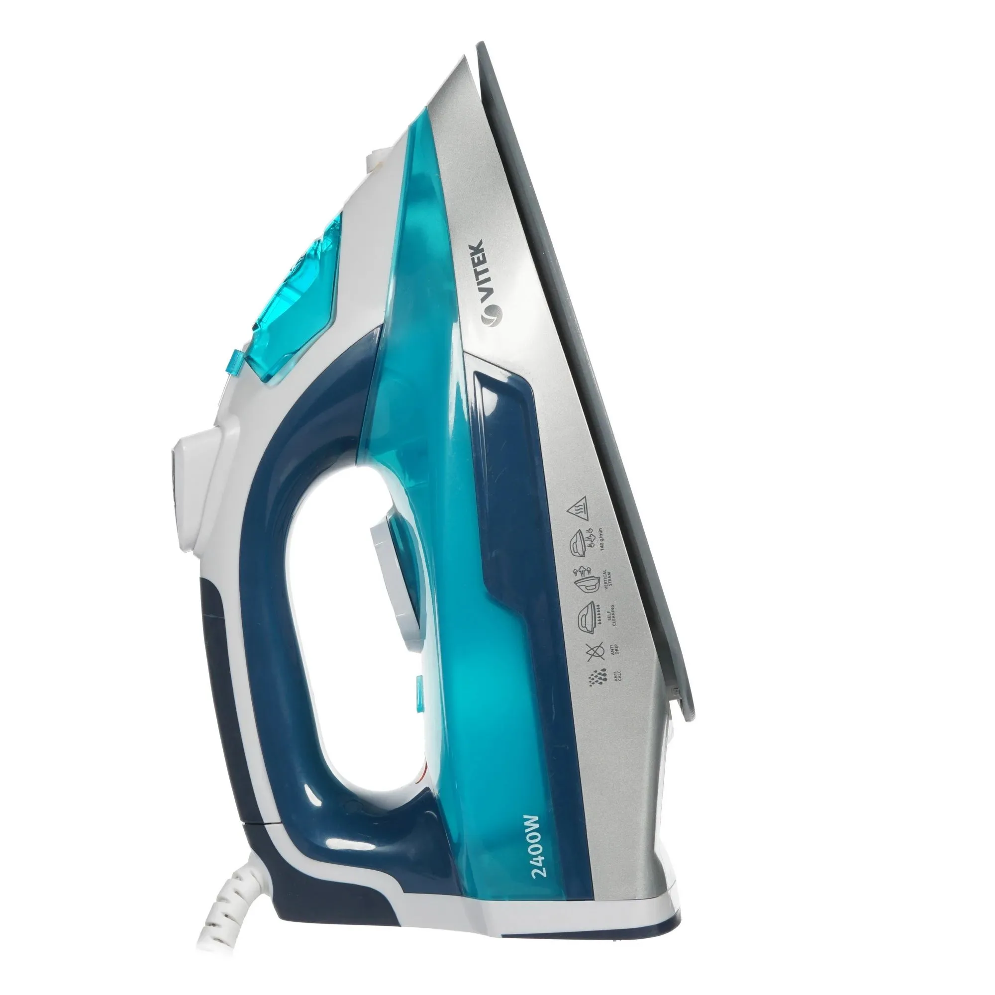 Утюг Vitek 1266-VT-02 2400Вт бирюзовый/белый - фото 13